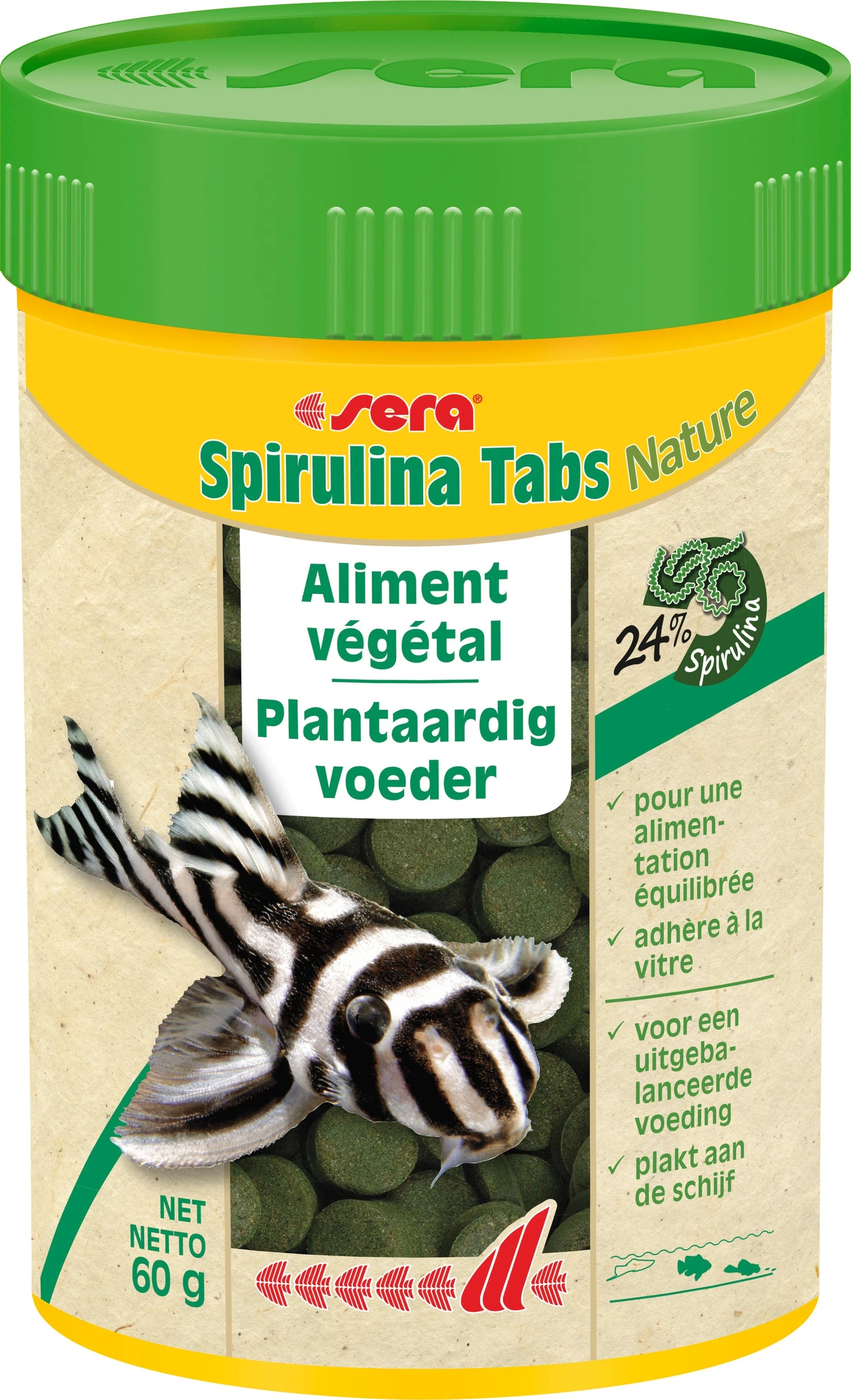 Sera Visvoer Spirulina Tabs Nature 100 Ml 3 Sera Visvoer Spirulina Tabs Nature 100 Ml