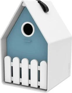 Emsa Vogelhuisje Landhaus Wit / Blauw 16 X 15 X 24 Cm