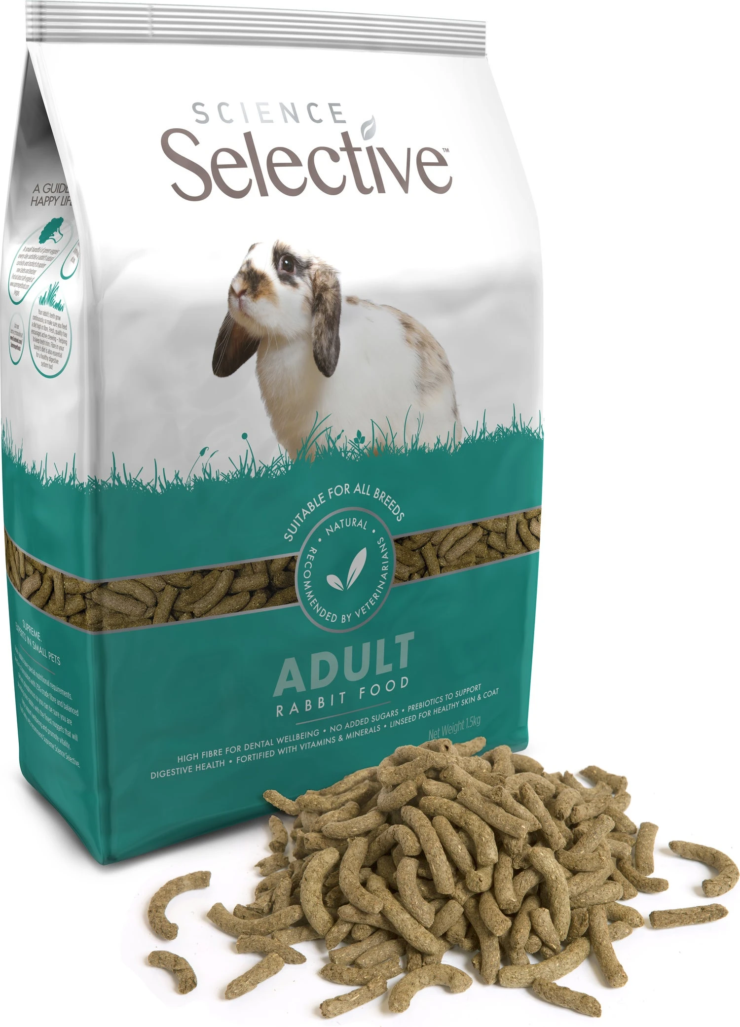Supreme Science Selective Konijnenvoer Adult 1,5 Kg 4 Supreme Science Selective Konijnenvoer Adult 1,5 Kg - Afbeelding 2
