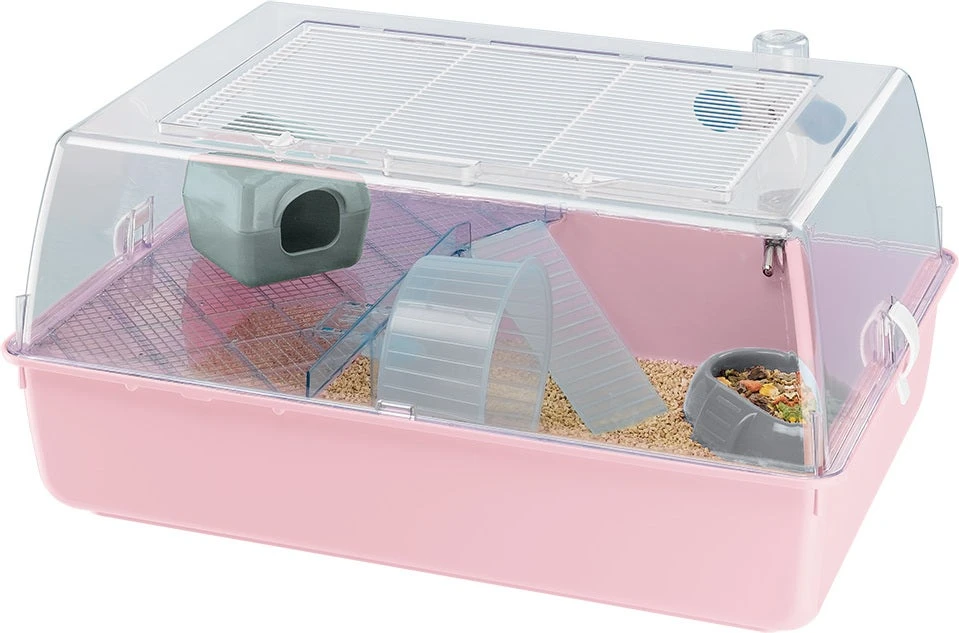 Ferplast Hamsterkooi Duna Mini Roze 55 X 39 X 27 Cm 3 Ferplast Hamsterkooi Duna Mini Roze 55 X 39 X 27 Cm