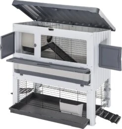 Ferplast Konijnenhok Grand Lodge 120 Plus Wit / Grijs 11,5 X 73 X 117 Cm -SuperFish || TETRA || Beeztees Verkoopwinkel 8010690111704 3