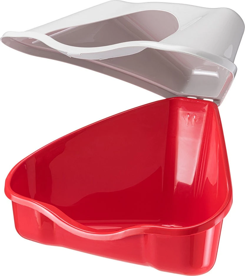 Ferplast Konijnentoilet Nora Rood 50 X 34 X 22 Cm 4 Ferplast Konijnentoilet Nora Rood 50 X 34 X 22 Cm - Afbeelding 2