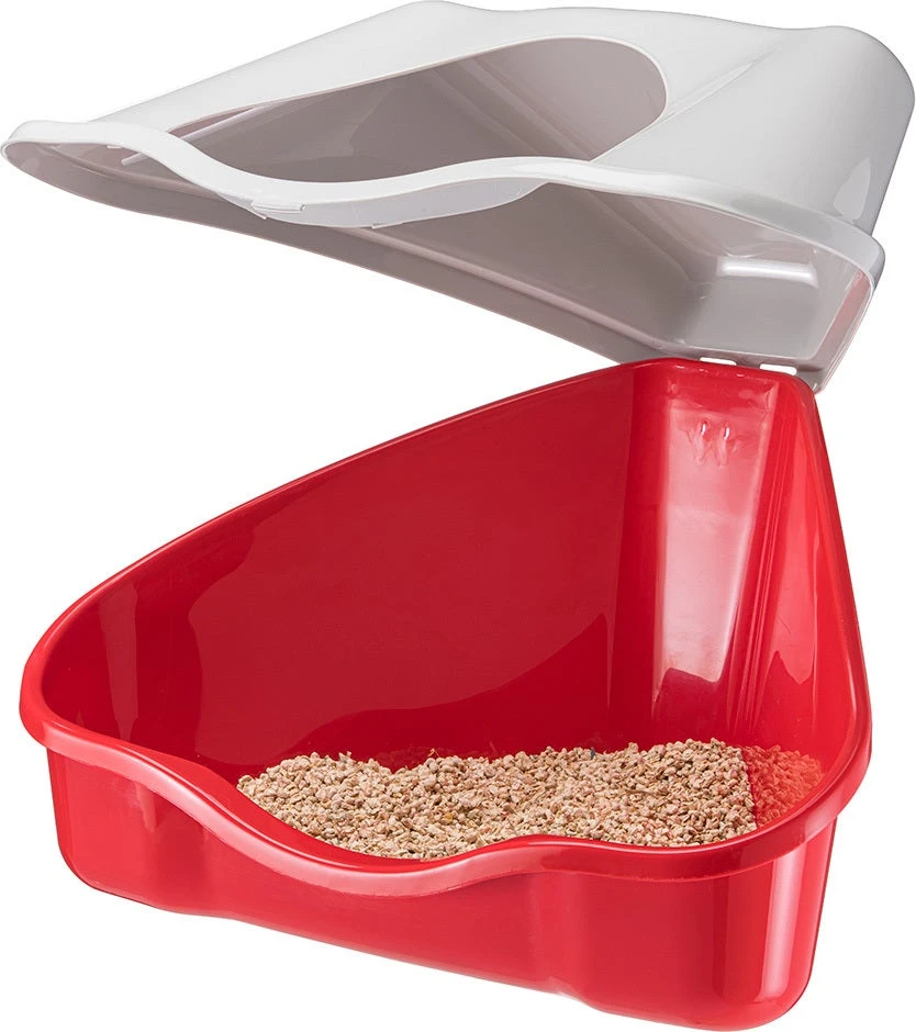 Ferplast Konijnentoilet Nora Rood 50 X 34 X 22 Cm 5 Ferplast Konijnentoilet Nora Rood 50 X 34 X 22 Cm - Afbeelding 3