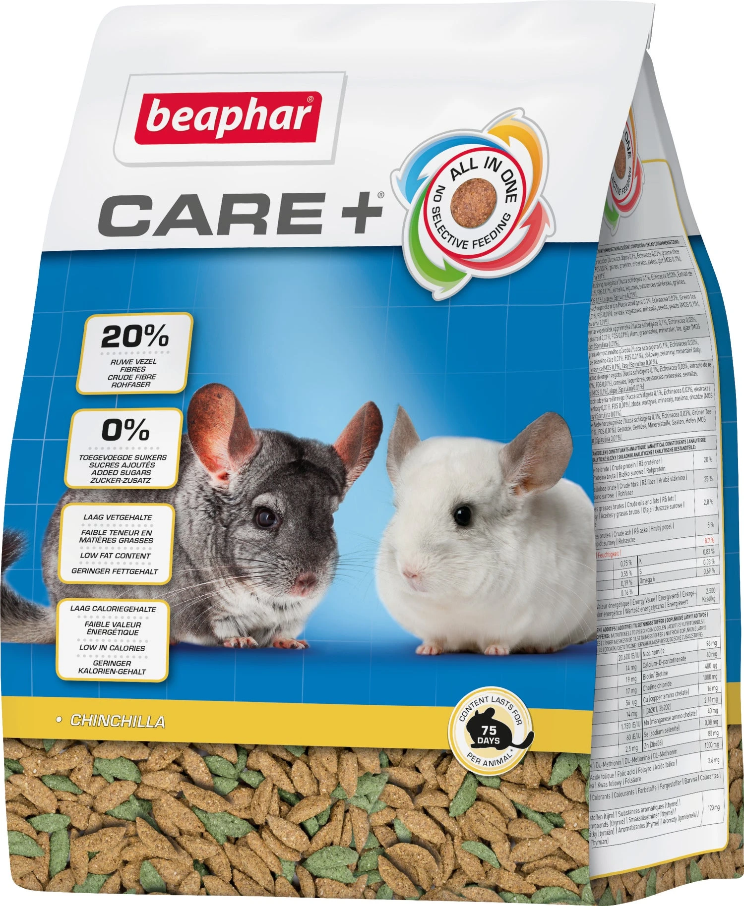 Beaphar Chinchillavoer Care+ 1,5 Kg 3 Beaphar Chinchillavoer Care+ 1,5 Kg