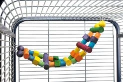 Beeztees Vogelspeelgoed Papegaaien Ladder Met Blokken 64 X 18 Cm