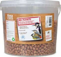 KonaCorn Tuinvogelvoer Rode Pinda Emmer 2,5 Kg