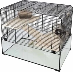 Inter-zoo Hamsterkooi Vision 58 Zwart 65 X 35,5 X 39 Cm
