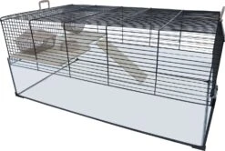 Inter-zoo Hamsterkooi Zwart 80 X 49 X 22 Cm