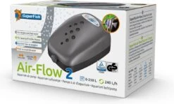 SuperFish Aquarium Luchtpomp Air-Flow 2 Zwart 240 L/h -SuperFish || TETRA || Beeztees Verkoopwinkel 8715897006685 2