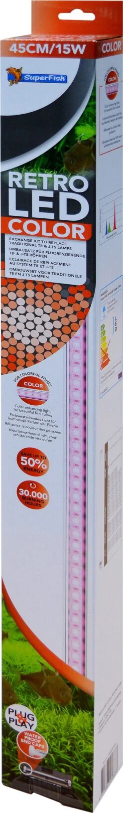 SuperFish Aquarium Verlichting Retro LED Color 15 W 45 Cm