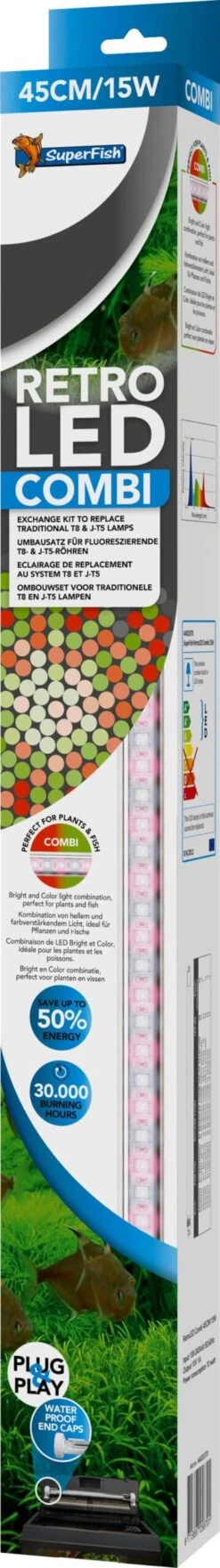 SuperFish Aquarium Verlichting Retro LED Combi 15 W 45 Cm