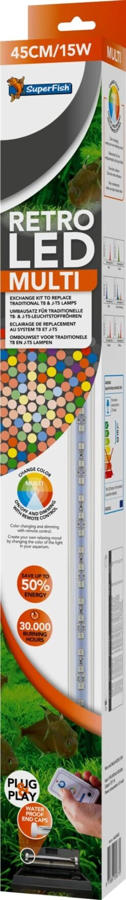 SuperFish Aquarium Verlichting Retro LED Multi 15 W 45 Cm