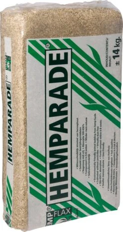 Hempflax Hemparade Bodembedekker Hennepstrooisel 14 Kg