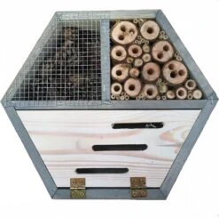 Insectenhuis Zeshoekig Grijs 9 X 30 X 27 Cm