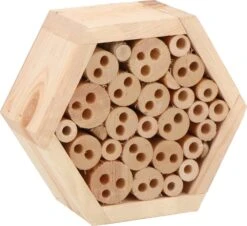 Intratuin Insectenhotel Hexagon Hout 20 Cm